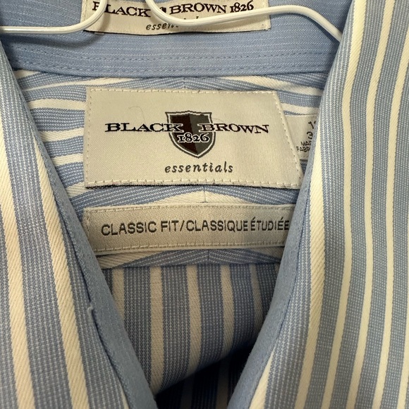 Men’s Black Brown 1826 dress shirt - Picture 3 of 7